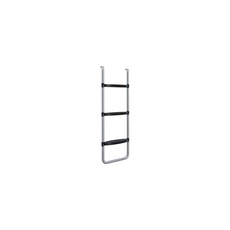 3- oder 2-stufige Trampolinleiter mit breiten, horizontalen Stufen, Universalhaken, Tragkraft 120 kg