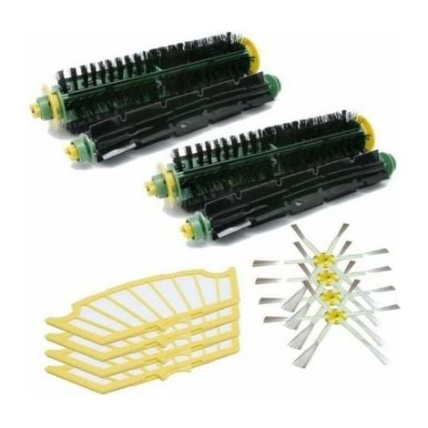 SHINING HOUSE Adecuado para accesorios de robot barredor irobot Robert serie 5 530/550/560 cepillo de rodillo cepillo lateral filtro de cepillo lateral