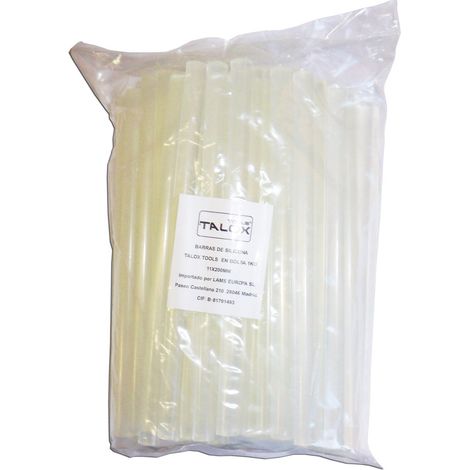 Barra di colla a caldo siliconica traslucente Talox Busta da 1 kg 11x200 mm