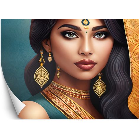 Fototapete Orientalisches Frau Porträt 150x105 cm (1/5)