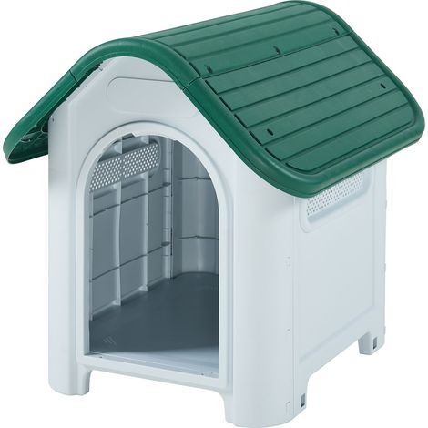 Cuccia per cani 75 x 59 x 66 cm bianco verde 030010198
