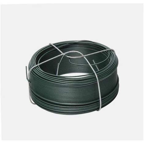 1 - Fil De Fer - Support Jardinage - Résistant À La Rouille - Pour Treillis Et Plantes - Vert - 50m - Ø 1,4 Mm (1/5)