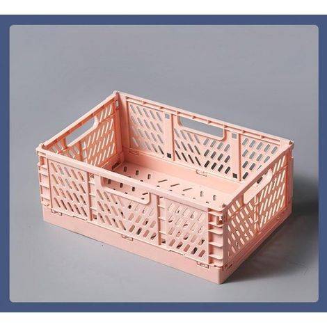 Set mit 2 faltbaren Aufbewahrungskisten，Stapelbare Kunststoffboxen，Schlafzimmer und Büro，Dunkelgrün + Klassisches Blau，30 x 20 x 12 cm (1/5)
