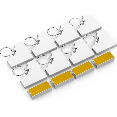 Kit d'accessoires pour moustiquaire magnétique, compatible uniquement avec les moustiquaires magnétiques  – 8 coins de fixation et 4 clips pour cadre de fenêtre (1/5)