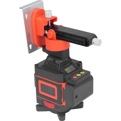Niveau laser 4D 16 lignes auto-nivelant télécommande affichage numérique prise UE 110-240V orange (1/5)