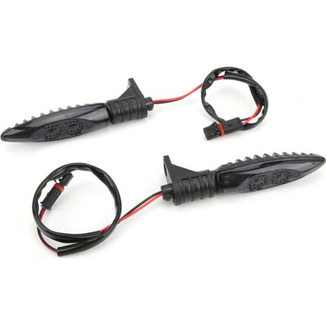 Paar 12V Ersatz-LED-Blinker vorne für S1000RR R1200GS F800GS, schwarze Linse.