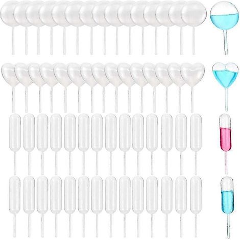 200 pipettes en plastique de 4 ml, pipettes de transfert à pression, adaptées pour le chocolat, les cupcakes et les fraises. (1/4)