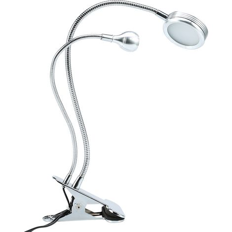 Lampe LED 2-en-1 portable pour tatouage, maquillage et manucure, éclairage permanent réglable, lumière pour cils, USB rechargeable. (1/5)