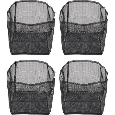 Sacs de plantation d'étang aquatique réutilisables, 4 pièces, maille en PVC, Pot de plantes de jardin, Pots de lys respirants pour tourbière carrée. (1/5)