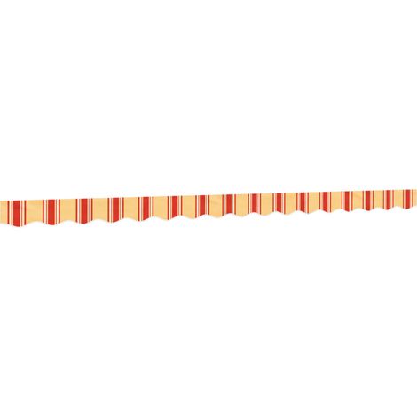 vidaXL Tessuto Ricambio per Mantovana Tenda Righe Giallo Arancione 4 m