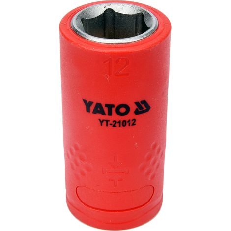 VDE-isolierte 12 mm Sechskant-Stecknuss 3/8"