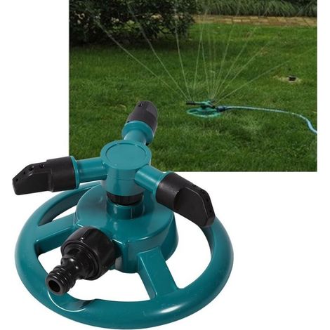 Arroseur Rotatif d'arrosage, arroseurs rotatifs pour pelouse réglables à 360 degrés avec Une Grande Surface pour la Cour et Les Jardins (1/5)