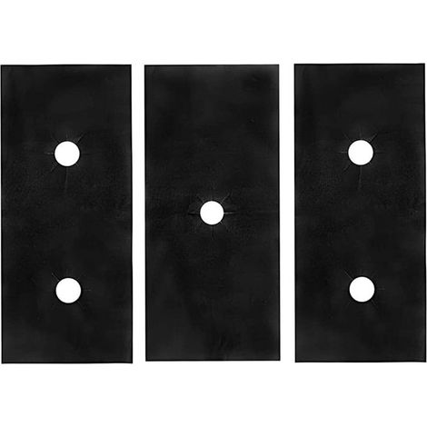 Protecteur De Plaque De Cuisiniere - 0,25 mm - En Fibre De Verre Et Revetement PTFE - Pour Plaques A Gaz - Lot De 3 (1/5)