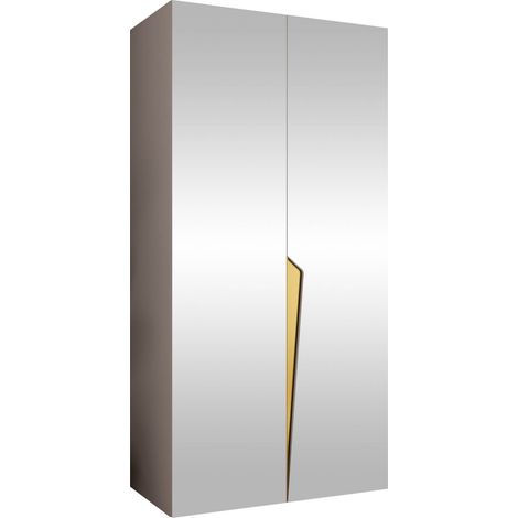 Armoire Hartford 613, Cachemire, 202x100x52cm, Portes d'armoire: Avec des charnières, Nombre d'étagères: 0 (1/5)