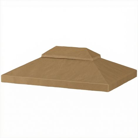 Tonnelle de jardin Toile de tonnelle beige 4 x 3 m Oxford 600D (1/5)