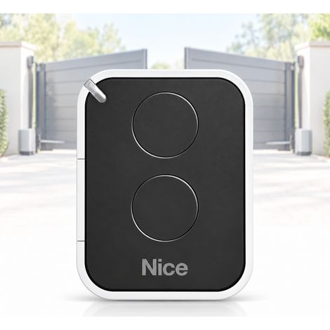 NICE ON2E Télécommande Portail Automatique 2 Boutons - Emetteur 433,92 MHz Rolling Code - Compatible NICE ONE, FLO2RS, FLO2RE, INTI et Récepteurs FLOR - (1/5)