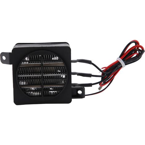Radiateur d'air PTC à ventilateur 220V chauffage électrique thermostatique 24V 400W aluminium plastique petit espace 0.5m³ (1/5)
