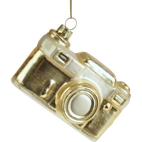 Fotocamera Vintage Decorativa Oro 10X7