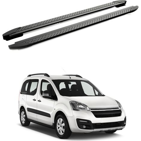 TURTLE kompatibel mit Citroen Berlingo 2008-2018 Trittbrett Era V2 Schwarz (1/4)