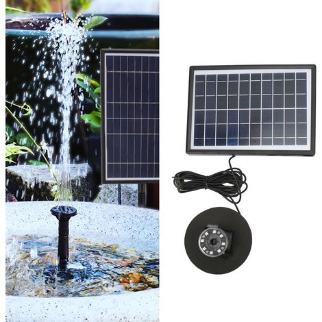 SF083-A1 geteilter, schwimmender Solarbrunnen mit LED-Beleuchtung, Solarpumpe, 8 V Gleichstrom (1/5)