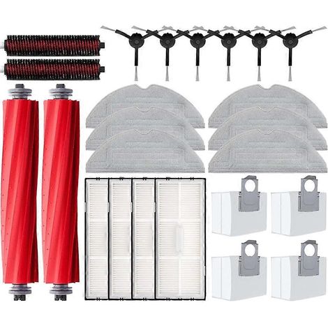 Accessoires pour brosses rotatives Roborock S7 Maxv Ultra et S7 Pro Ultra : brosse de nettoyage haute vitesse, chiffon de nettoyage et filtre. (1/5)