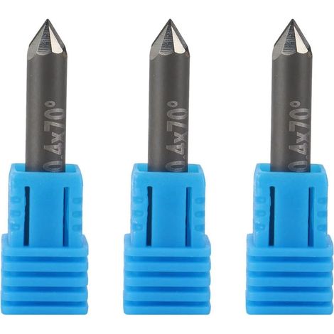 3X Bits de Gravure Diamant PCD Graveur Outils de Sculpture CNC Fraise En Carbure de Pierre Sur Marbre (1/5)