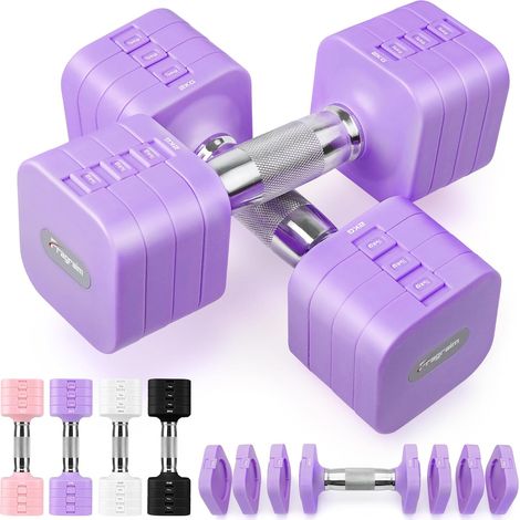 Haltères réglables 5 kg x 2, Ensemble d'haltères (1/5)