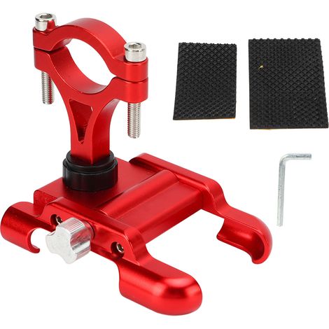 Support de téléphone portable réglable pour vélo, en alliage d'aluminium, avec pince pour vélo en extérieur (1/5)