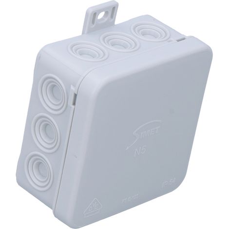 Scatola di installazione a parete N5 Fastbox, 75x75x38 mm, autobloccante, grigia. (1/3)