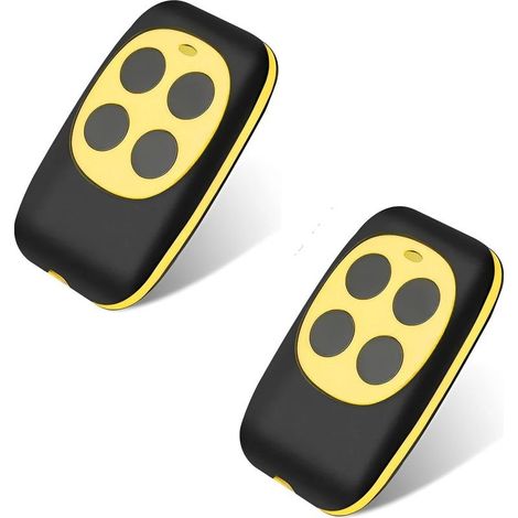 Telecommande Universelle Portail, Telecommande Garage Universelle sans Fil, Rolling Code à 4 Boutons pour Porte de Garage et Voiture(2 articles) (1/5)