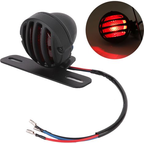 Feu Stop Arrière Moto 12V Universel Rétro Lampe de Frein Accessoire Custom (1/5)