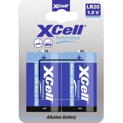 XCell Pile LR20 (D) alcaline(s) 1.5 V 2 pc(s) Y606583