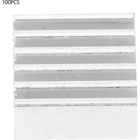 100pcs 9x4x9mm Aluminum Heat Sink Radiator with Adhesive for Amplifier Board PCB IC