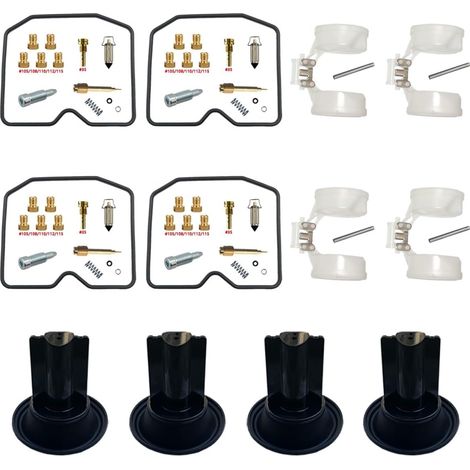 Vergaser Reparatursatz für ZR550 Zephyr 1990-1995 550cc Schwimmer  CVK30 Vergaser für Reihenvierzylinder ZR550-B 1992 1994 Reparatur Teile Motorrad Überholung Ersatz Nadelventil Düsen (1/5)