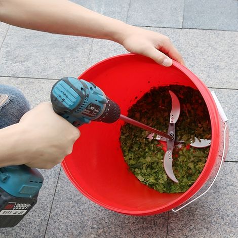 15 Lames de déchiqueteuse pour agriculture domestique, multi-usage, adaptables à perceuses et meuleuses d’angle, lames de rechange pour foin, légumes et aliments pour poulets, accessoires pour ferme e