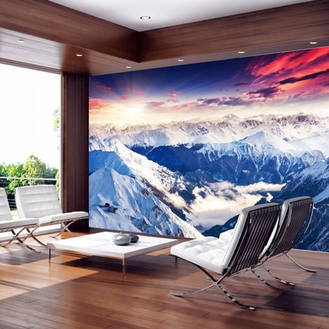 Papier Peint "Magnificent Alps" 175 x 250 cm (1/2)