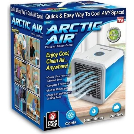 Refroidisseur d\'air - Arctic Air - Ventilateur évaporatif - 3 vitesses - Humidificateur - Écologique (1/3)