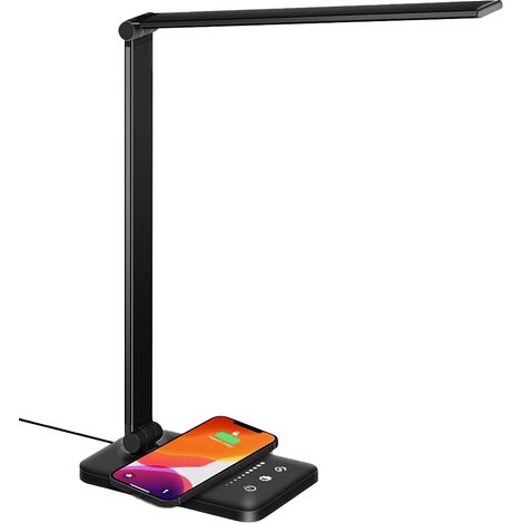 Lampe De Bureau Pour Lecture - Avec Prise Usb - Réglable En Luminosité - Design Pliable - Pour Bureau Maison Et Bureau À Domicile - 1 Pièce (1/5)