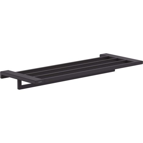 Hansgrohe AddStoris - Mensola con portasciugamani, lunghezza 65 cm, nero opaco 41751670 (1/2)
