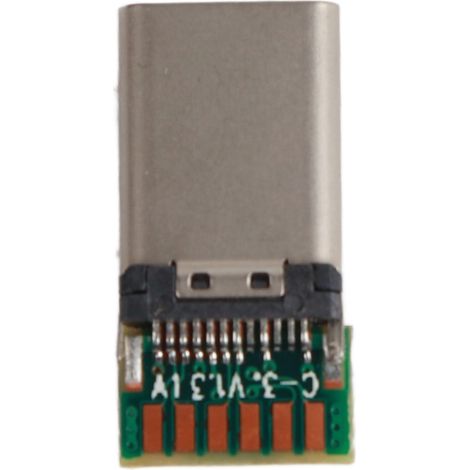 Connecteur USB Type-C mâle 12 broches à souder USB3.1 adaptateur prise fiche câble PCB résistance 56k (1/5)