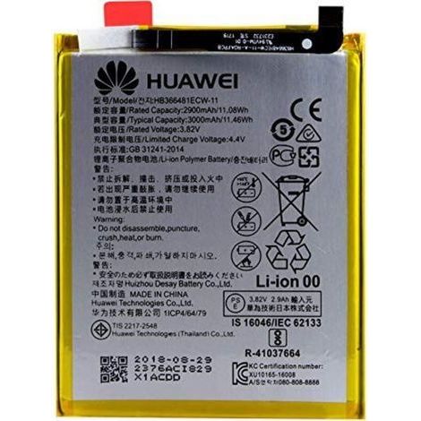 Batterie Li-ion de rechange pour Huawei P8 Lite (2017) - 3000 mAh - Accessoire d'origine Huawei - Avec écran