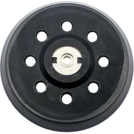 Pair Plateau de ponçage 125mm – 8 trous – Finition mi-dure pour surfaces planes et incurvées – Compatible ponceuses Metabo SXE 325/425/425 TurboTec - 631220000 (1/5)