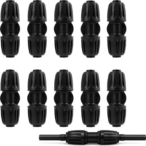 10pcs - Straight Connectors, Drip Connectors Water Pipe Fittings 16mm PE, Resistant and Easy to Install Drip Irrigation Accessories - Sustainable Agriculture (1/5)