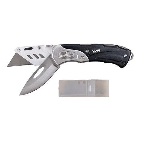 Cutter con hoja trapezoidal 165 mm mango ergonómico KWB