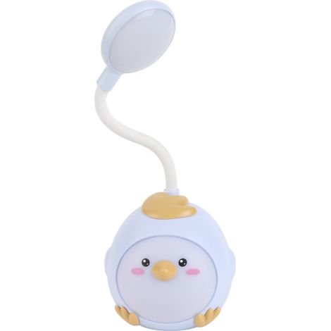 Lampe de bureau LED pour étudier, protection des yeux, veilleuse rechargeable USB, idéale pour les ateliers, les activités et les cadeaux (Petite Poule n° 1, gris-bleu) (1/5)