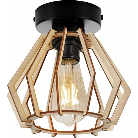 MODERNE LED-DECKENHÄNGELAMPE AUS HOLZ