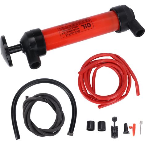 Pompe à siphon manuelle 200cc 5L/min Kit de transfert de liquide Outil d'aspiration polyvalent pour essence, huile, diesel, pétrole et eau (1/5)