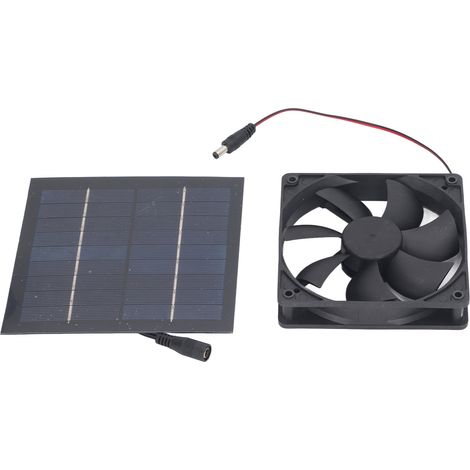 Kit Panneau Solaire 20W IP65 Étanche pour Poulailler Serre Abri Maison Animaux Extérieur Ventilateur Hublot (1/5)