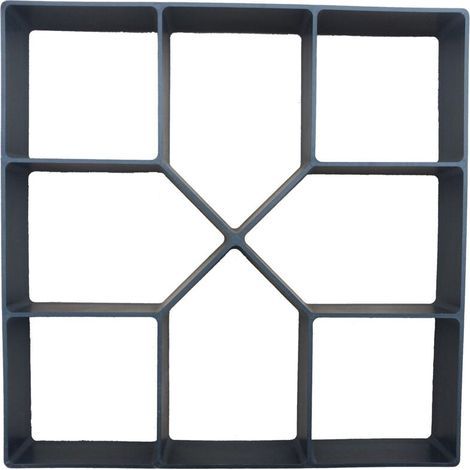 40 x 40 cm Kunststoff-Pflasterform für Garten, Terrasse, Einfahrt, Patio, Gehwege, Betonpflaster, Wege, wiederverwendbare Pflasterform, DIY-Schalung