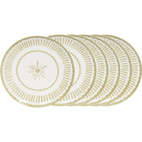 Table Passion - Assiette plate Tamara verte 27 cm (lot de 6) (1/4)